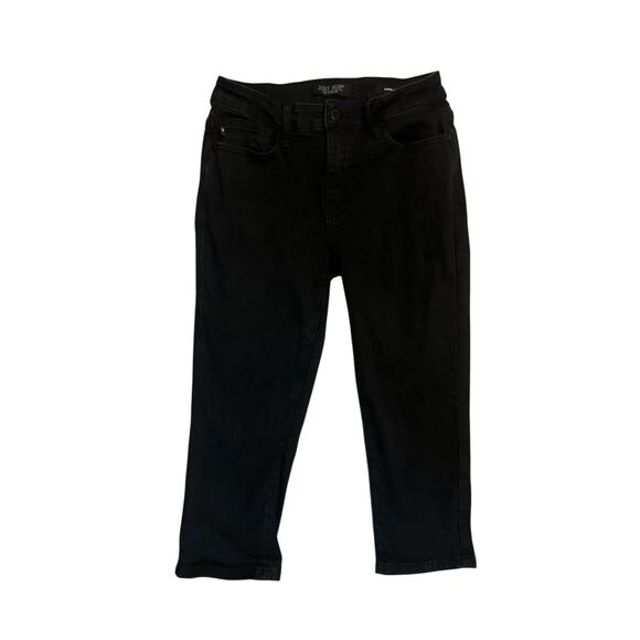 Women 5 27 Judy Blue Los Angeles Kamdon Capri Fit Black Denim Pant Jeans Cropped - Picture 1 of 5